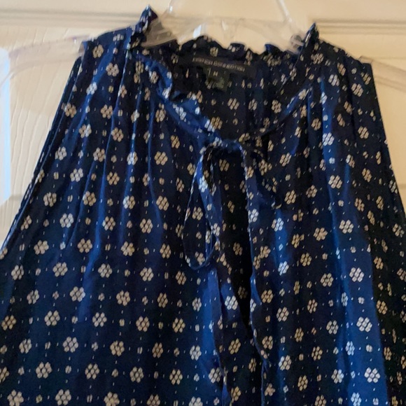 French Connection Flare Blue and Cream Dress - Picture 5 of 8